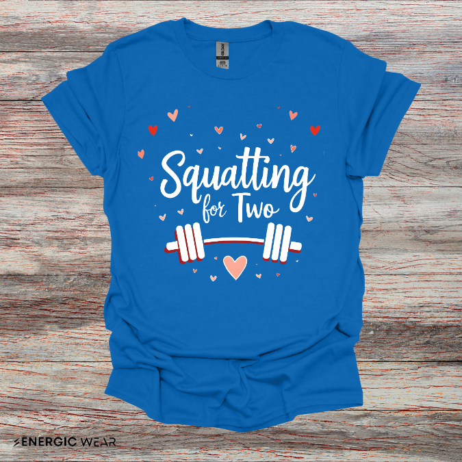 Squatting For Two! Unisex TShirt – Strong Mom Tee