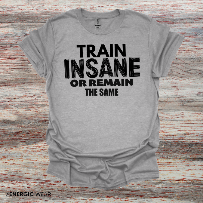 Train Insane Or Remain The Same! TShirt - Motivational Workout Tee