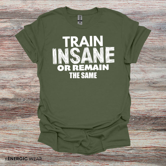 Train Insane Or Remain The Same! TShirt - Motivational Workout Tee
