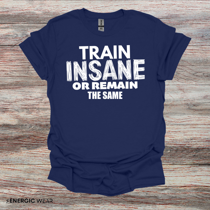 Train Insane Or Remain The Same! TShirt - Motivational Workout Tee