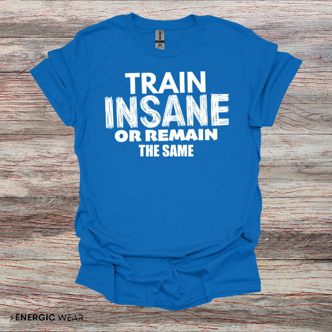 Train Insane Or Remain The Same! TShirt - Motivational Workout Tee
