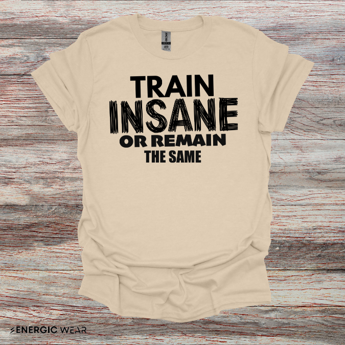 Train Insane Or Remain The Same! TShirt - Motivational Workout Tee