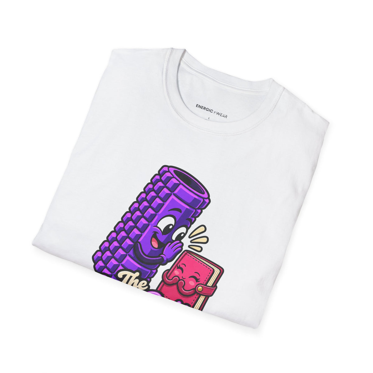 Graphic fitness T-shirt featuring the "The Foam Roller Knows My Secrets" design.