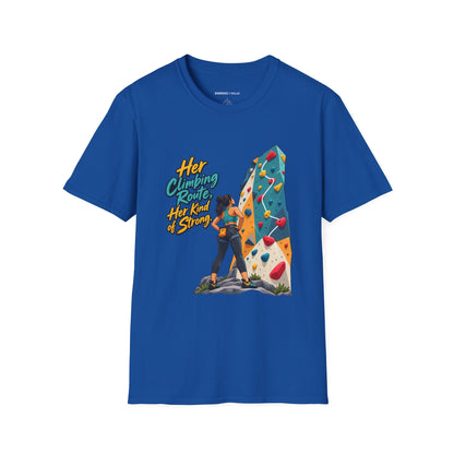 Her Climbing Route Her Kind of Strong T-Shirt