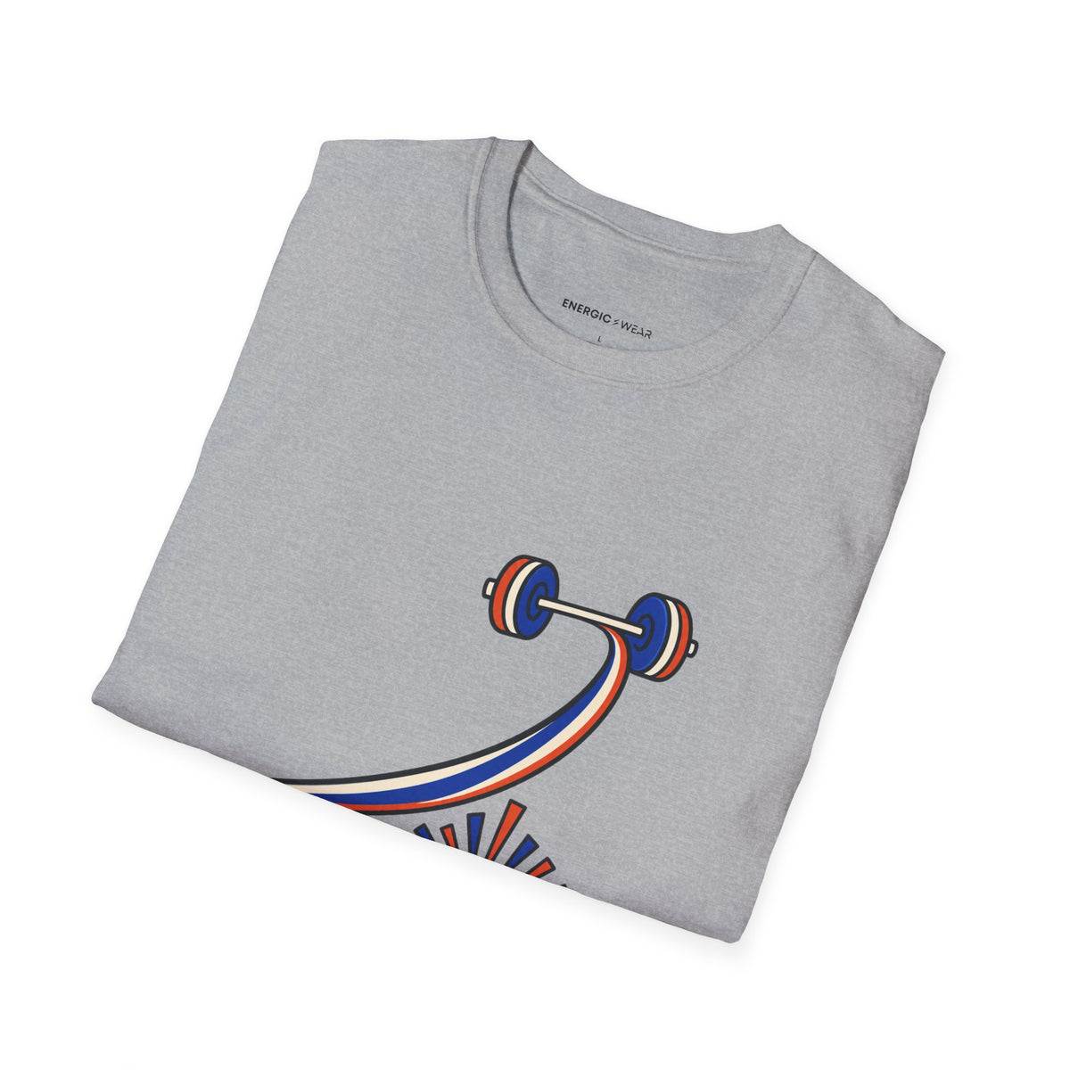Graphic fitness T-shirt featuring the "Her Clean and Jerk Deserves a Crowd" design.