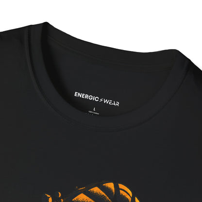 Graphic fitness T-shirt featuring the "Training Gives My Ambition Footprints" design.