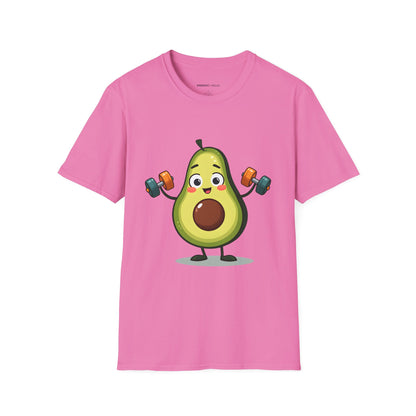 Healthy Fit Avocado - Funny Fitness Workout Tee