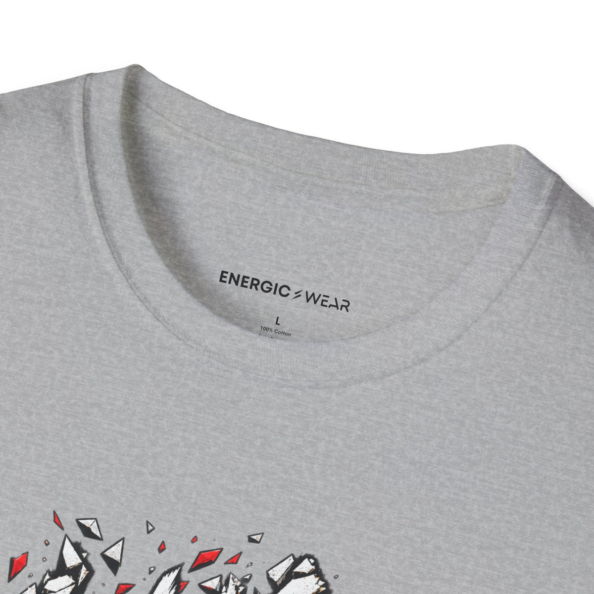 Graphic fitness T-shirt featuring the "Let Your Focus Finish the Sentence" design.