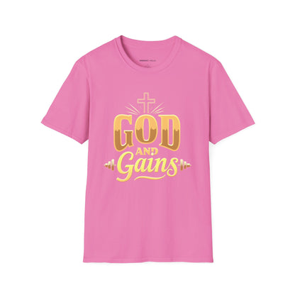 God And Gains! Funny Fitness Tee