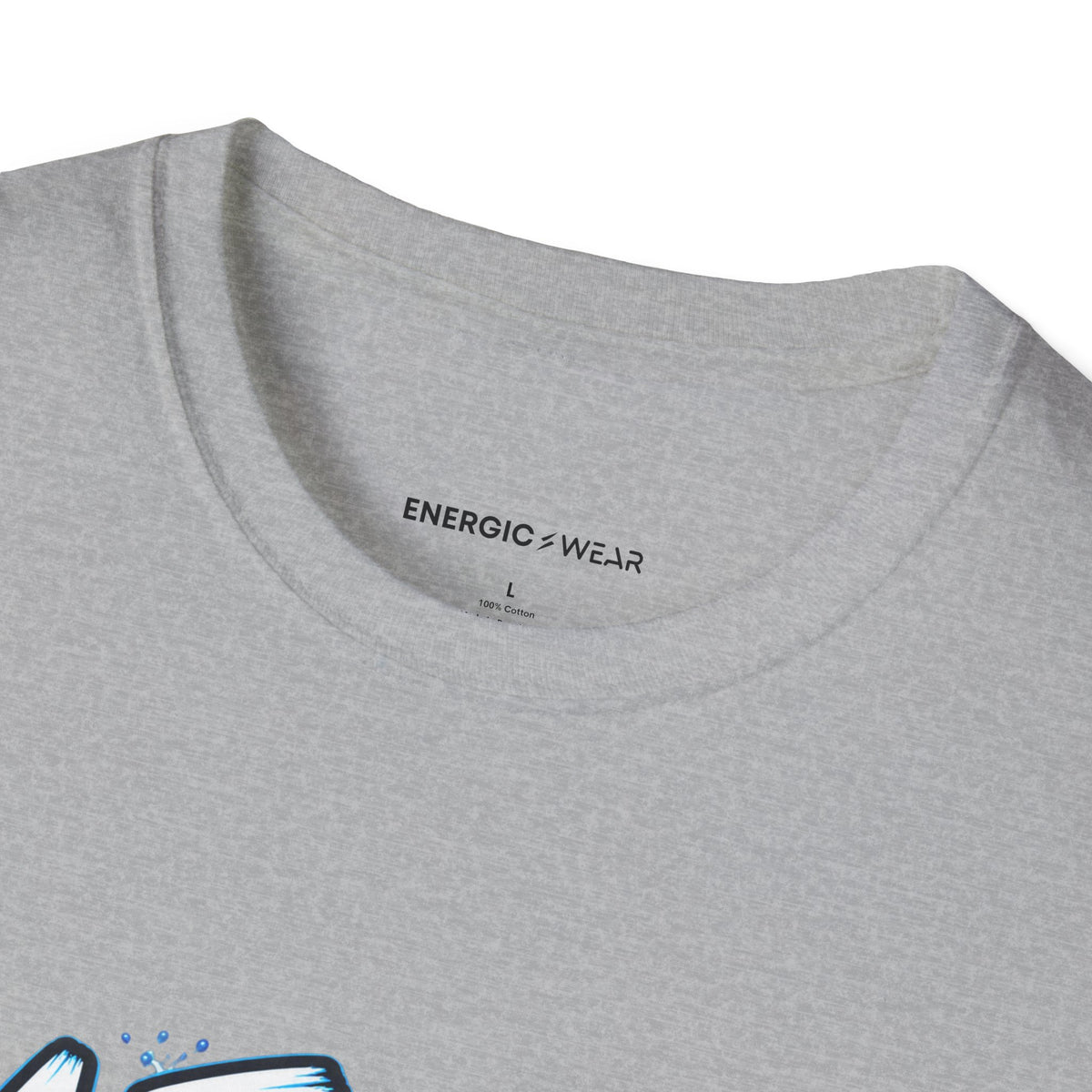 Graphic fitness T-shirt featuring the "A First Lap Is a Real Lap" design.