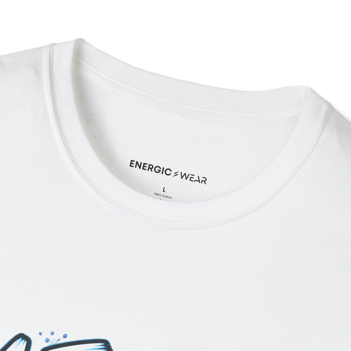 Graphic fitness T-shirt featuring the "A First Lap Is a Real Lap" design.
