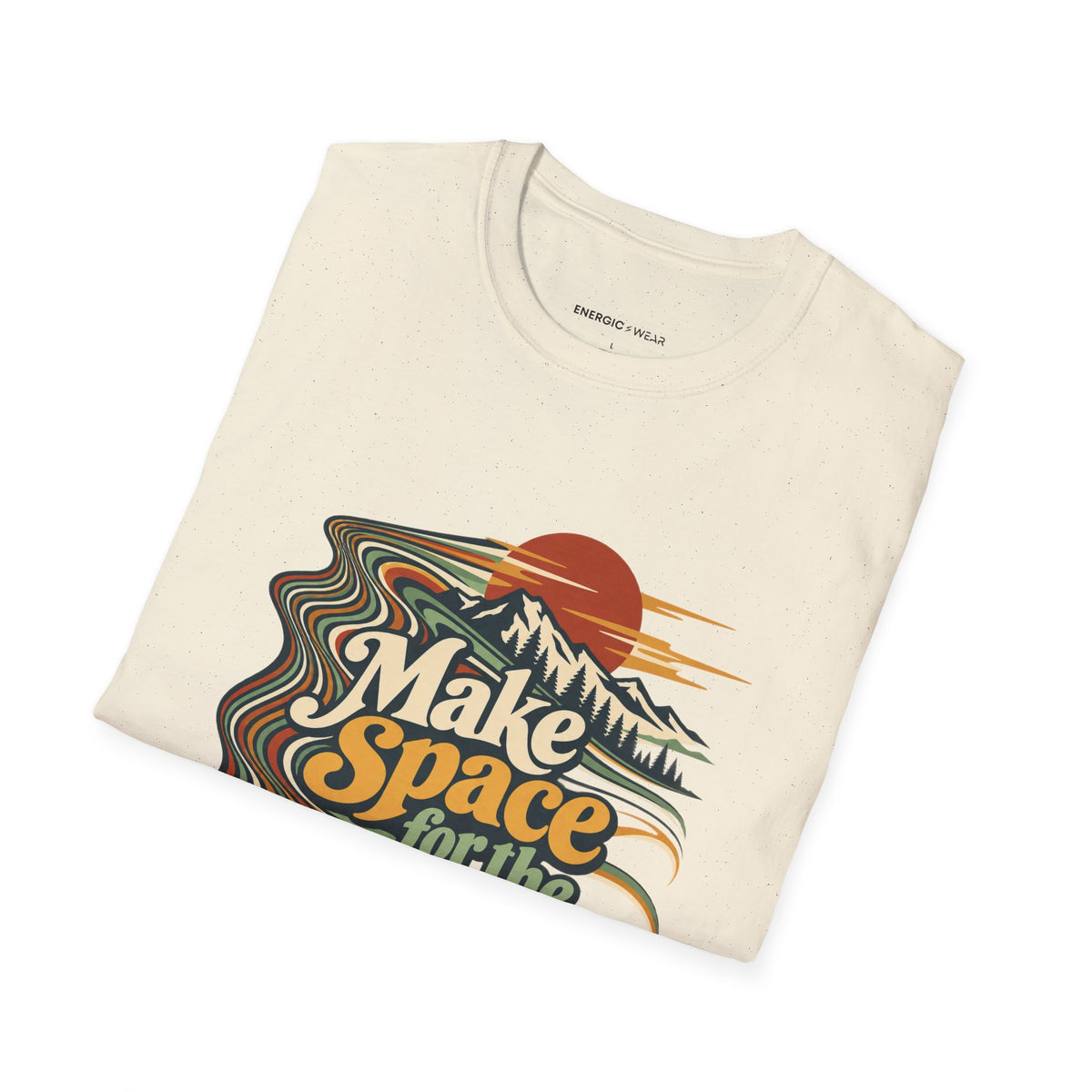 Graphic fitness T-shirt featuring the "Make Space for the Cooldown" design.