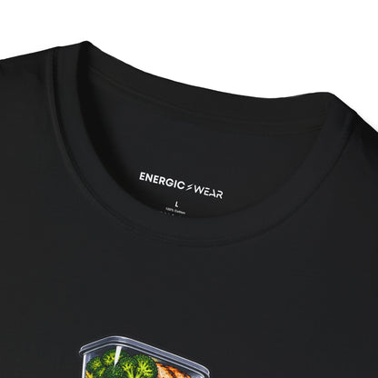 Graphic fitness T-shirt featuring the "The Meal Prep Containers Are Multiplying" design.