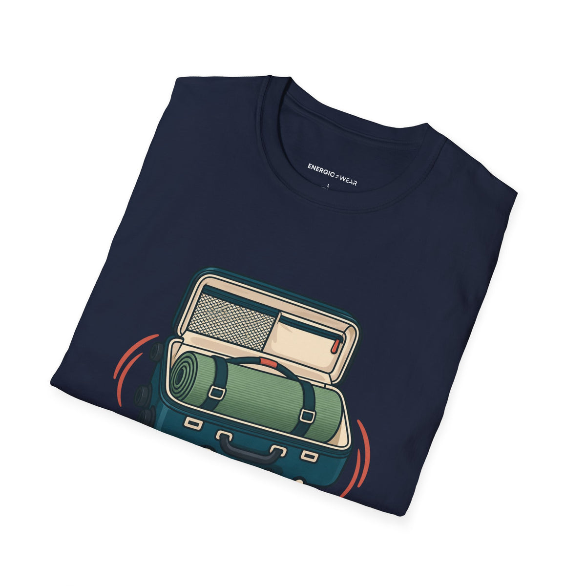 Graphic fitness T-shirt featuring the "My Mobility Practice Travels Well" design.