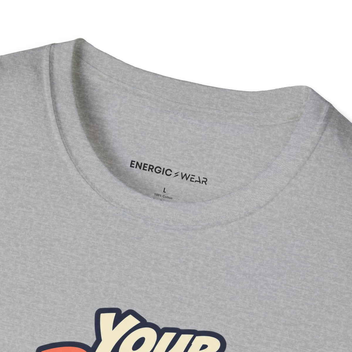 Graphic fitness T-shirt featuring the "Your Rhythm Can Start With One Step" design.