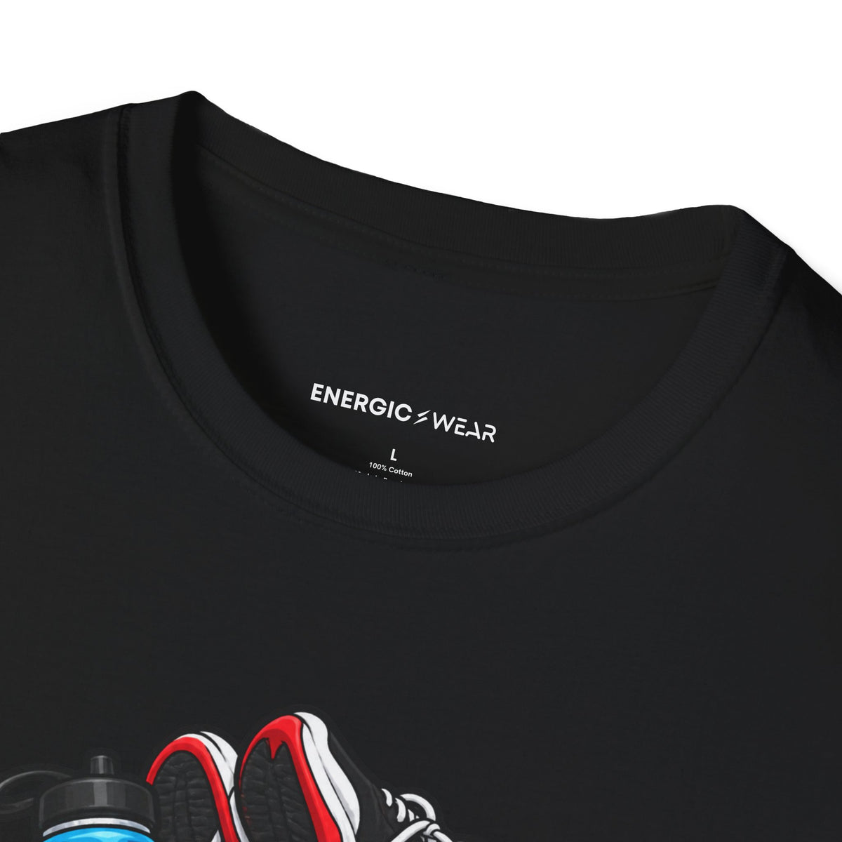 Graphic fitness T-shirt featuring the "I Need a Spotter for My Gym Bag" design.