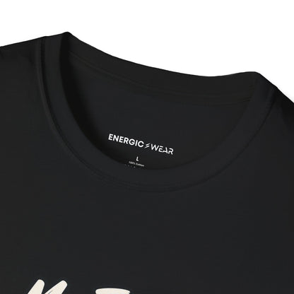 Graphic fitness T-shirt featuring the "My First Push-Up Has a Date with Me" design.