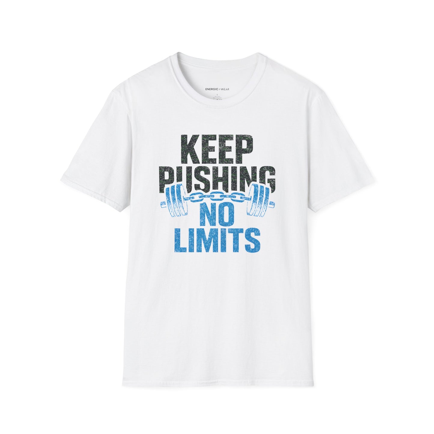 Keep Pushing No Limits - Fitness Motivational Tee