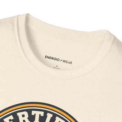 Graphic fitness T-shirt featuring the "Certified to Show Up" design.