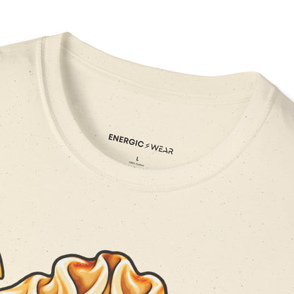 Graphic fitness T-shirt featuring the "My Post-Gym Plans Are Folded Like Dumplings" design.