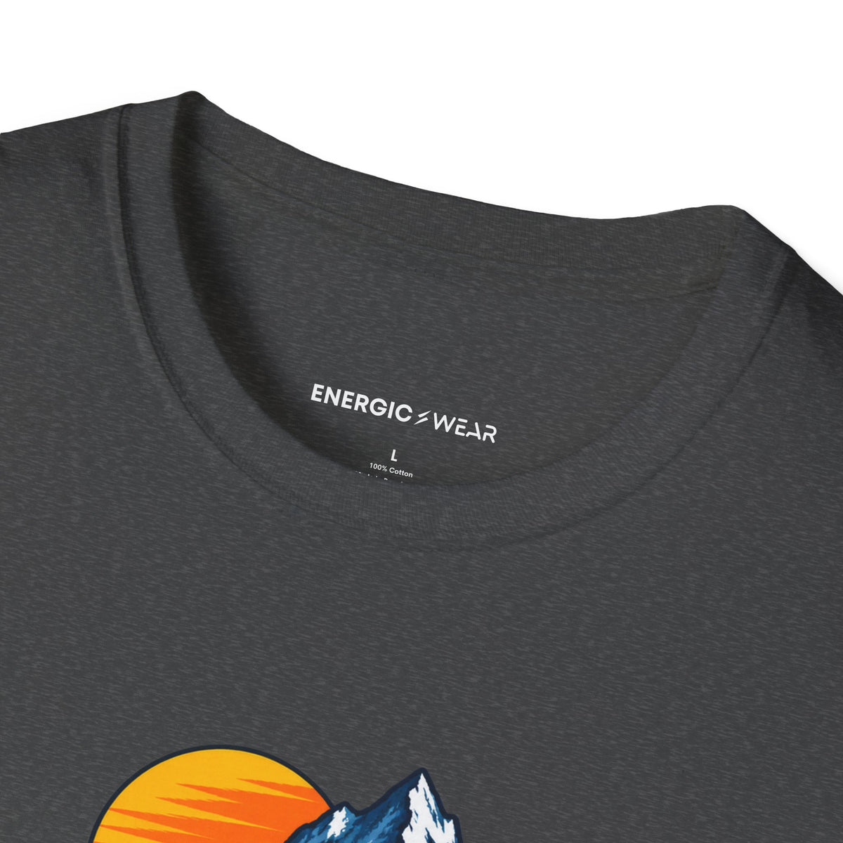 Graphic fitness T-shirt featuring the "That Mountain Trip Has My Training Attention" design.