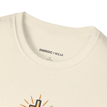 Graphic fitness T-shirt featuring the "Faith Makes Room for My Teammate S Victory" design.