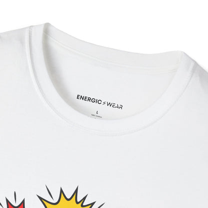 Graphic fitness T-shirt featuring the "I've Reached the Making-Noises Stage" design.
