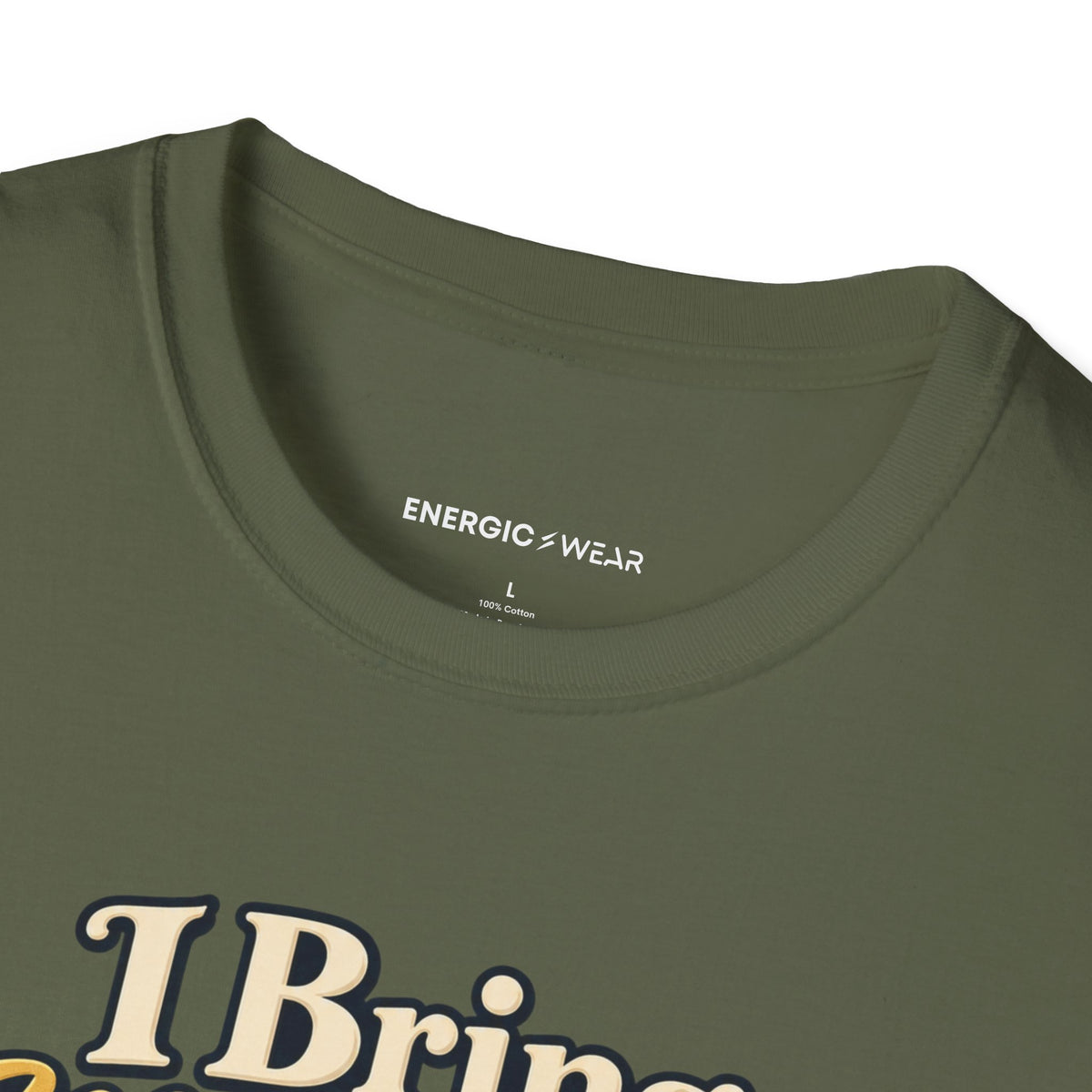 Graphic fitness T-shirt featuring the "I Bring My Nerves and Prayers to Training" design.