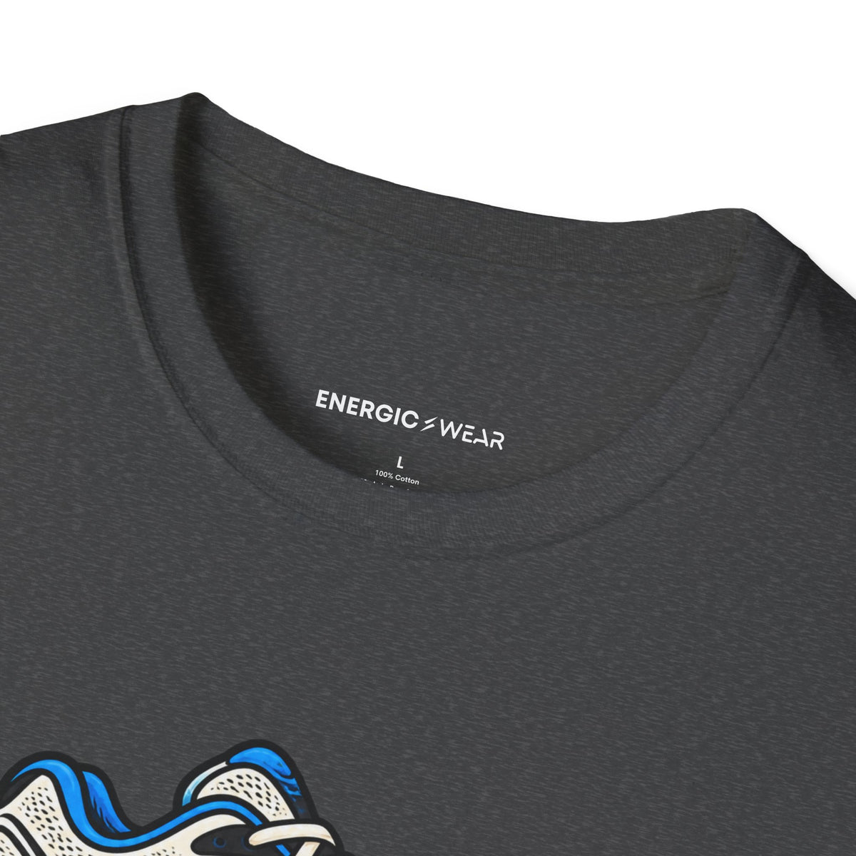 Graphic fitness T-shirt featuring the "Fueling This Workout Is a Group Project" design.