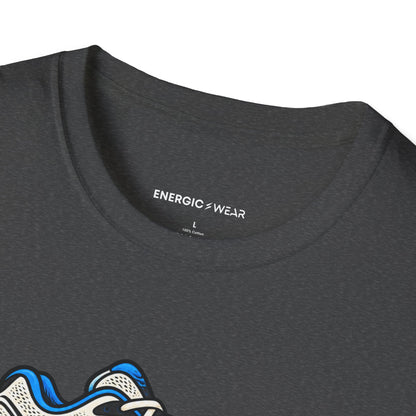 Graphic fitness T-shirt featuring the "Fueling This Workout Is a Group Project" design.