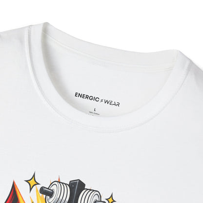 Graphic fitness T-shirt featuring the "Re-Racking Is My Plot Twist" design.