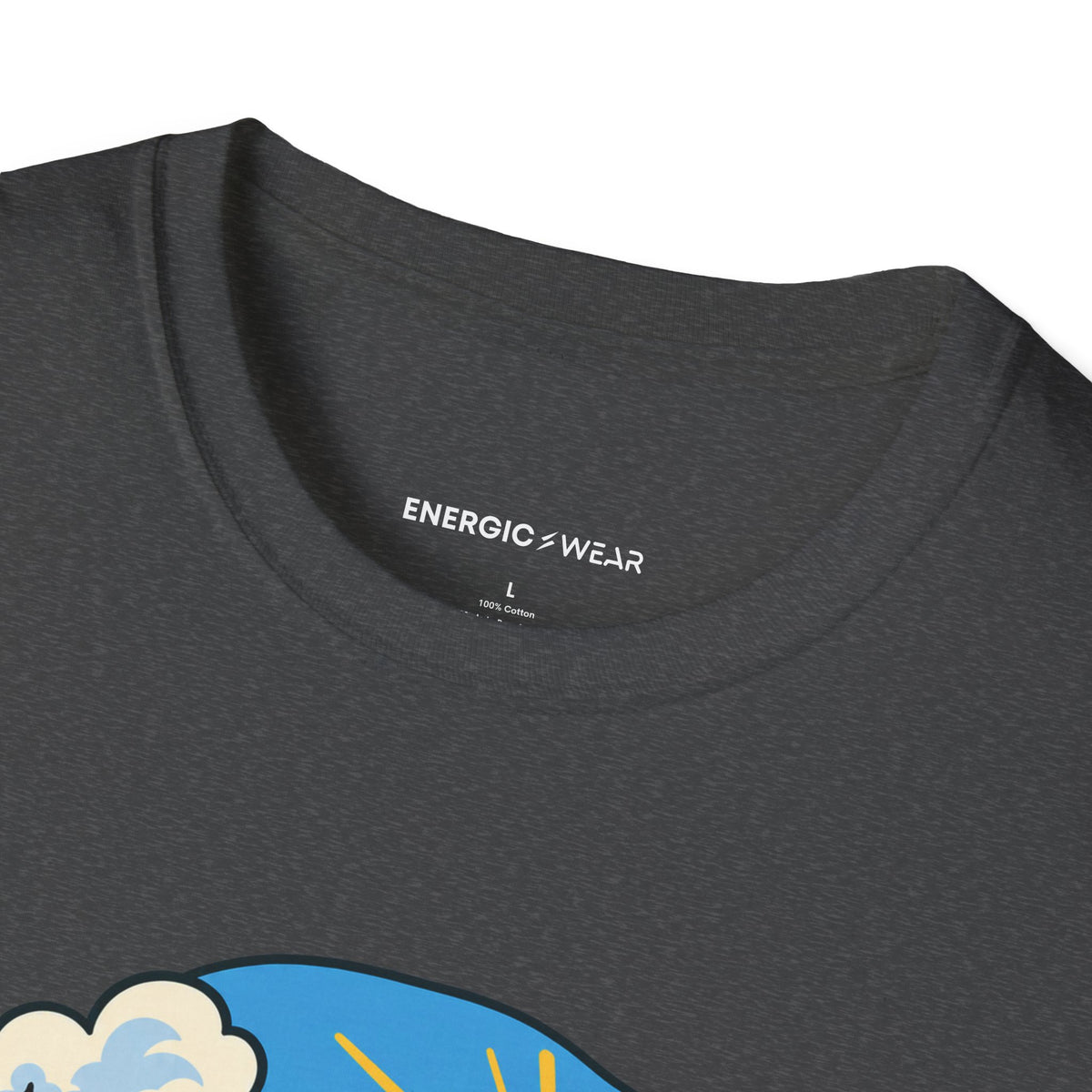 Graphic fitness T-shirt featuring the "Weather Report Excellent for Wandering" design.