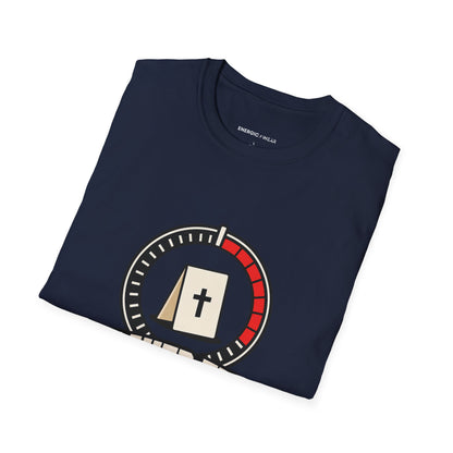 Graphic fitness T-shirt featuring the "Prayer Fits in the Rest Interval" design.