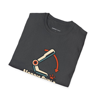 Graphic fitness T-shirt featuring the "Nordic Curls Keep Me Humble" design.