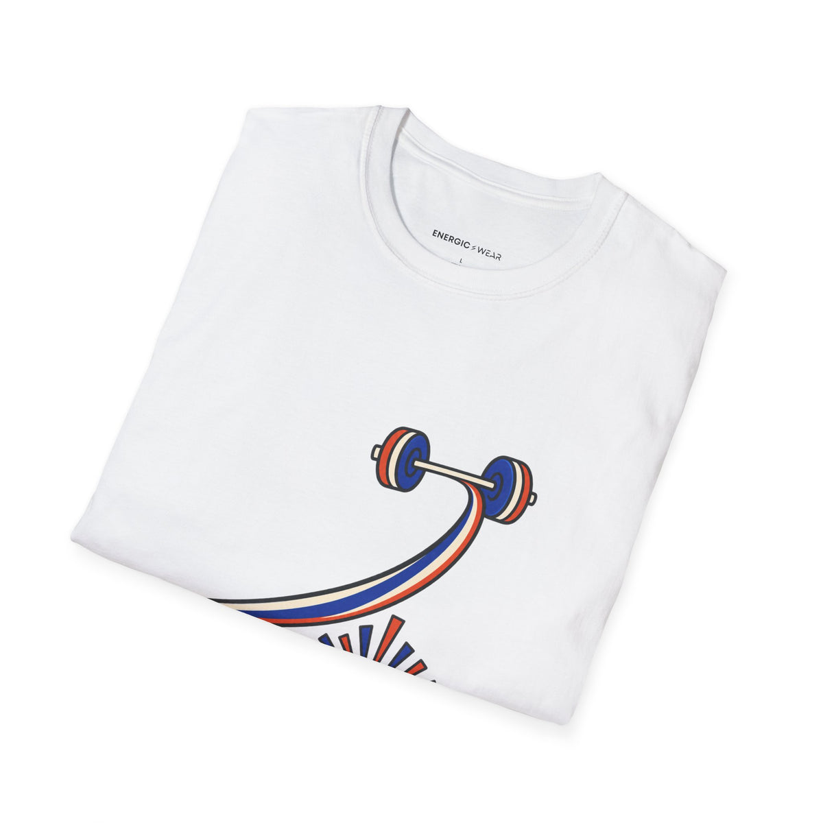 Graphic fitness T-shirt featuring the "Her Clean and Jerk Deserves a Crowd" design.