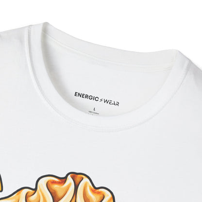 Graphic fitness T-shirt featuring the "My Post-Gym Plans Are Folded Like Dumplings" design.