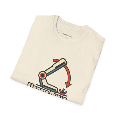 Graphic fitness T-shirt featuring the "Nordic Curls Keep Me Humble" design.