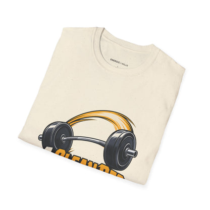 Graphic fitness T-shirt featuring the "A Clean Rep Carries Its Own Weight" design.