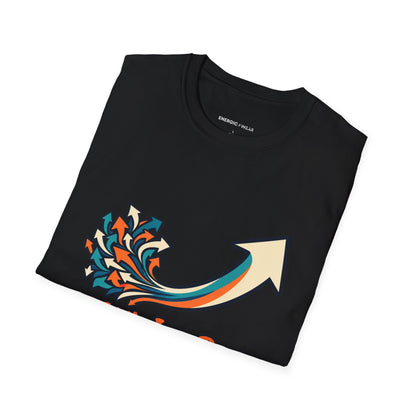 Graphic fitness T-shirt featuring the "A Little Less Rush a Little More Range" design.