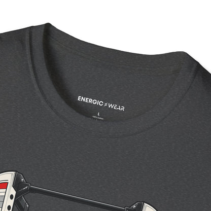 Graphic fitness T-shirt featuring the "The Rack Is Where the Plan Gets Real" design.