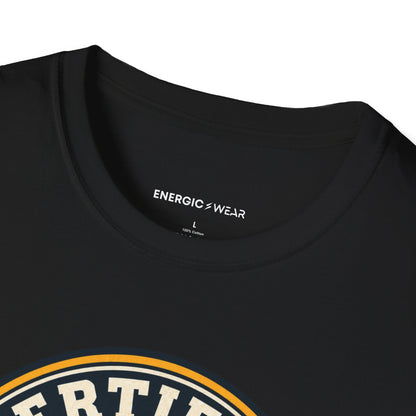 Graphic fitness T-shirt featuring the "Certified to Show Up" design.