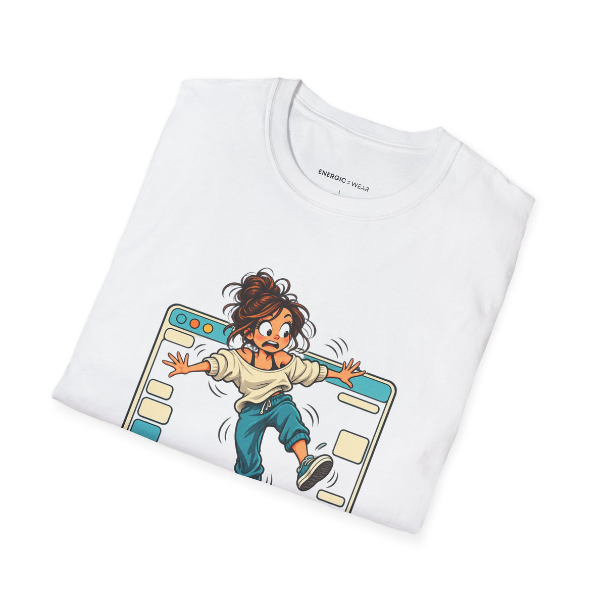 Graphic fitness T-shirt featuring the "My Balance Is Still in Beta" design.