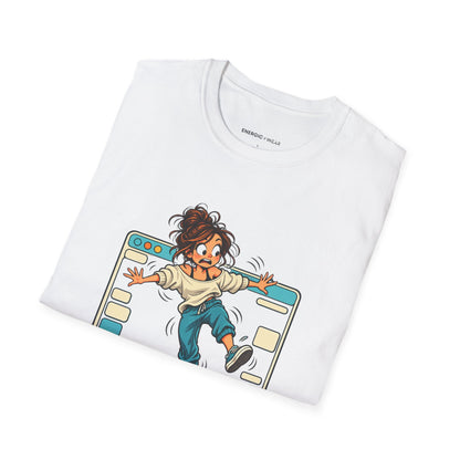 Graphic fitness T-shirt featuring the "My Balance Is Still in Beta" design.