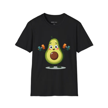Healthy Fit Avocado - Funny Fitness Workout Tee