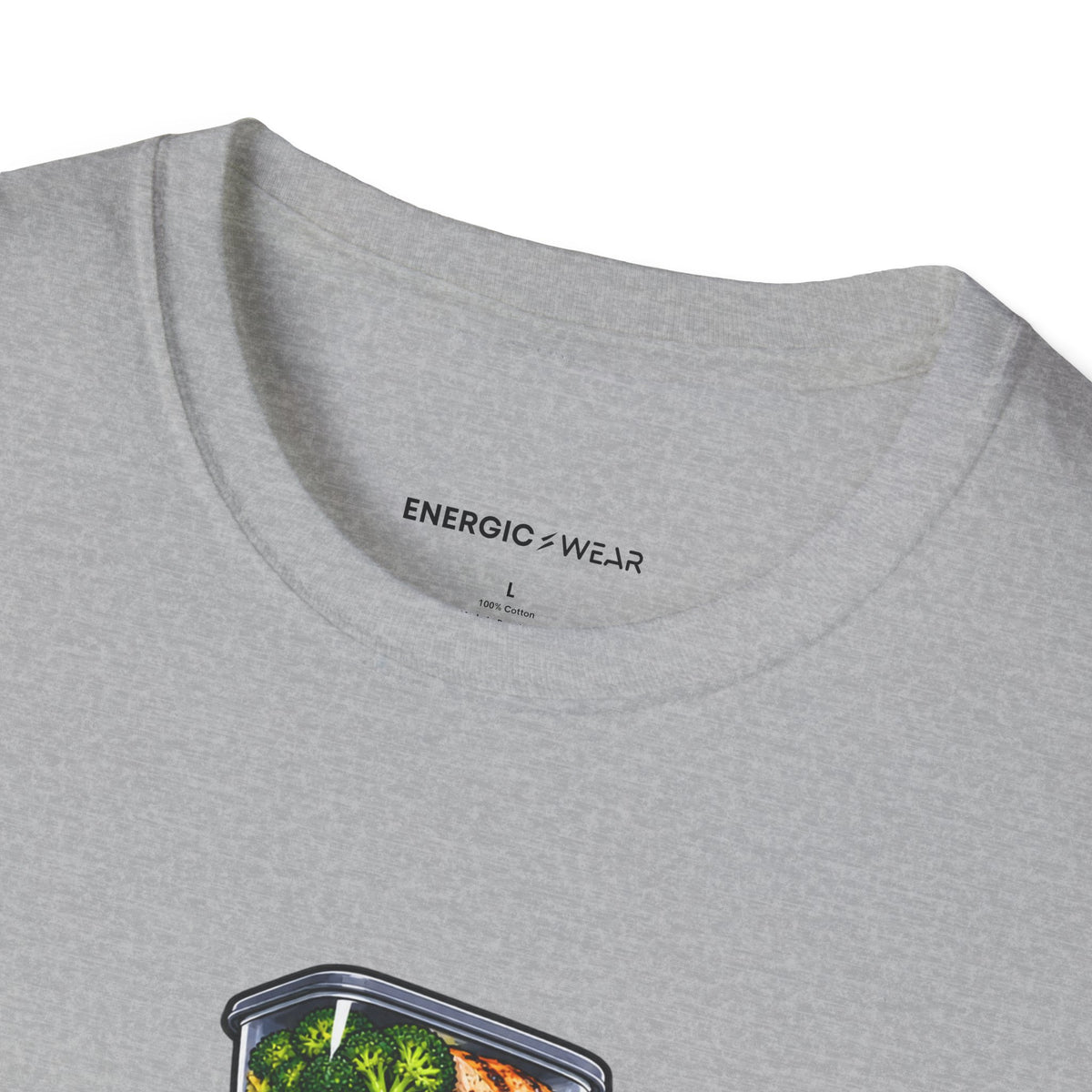 Graphic fitness T-shirt featuring the "The Meal Prep Containers Are Multiplying" design.