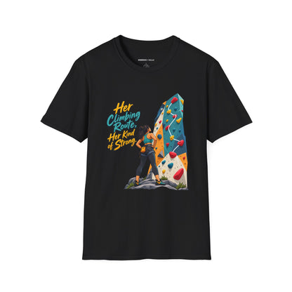 Her Climbing Route Her Kind of Strong T-Shirt