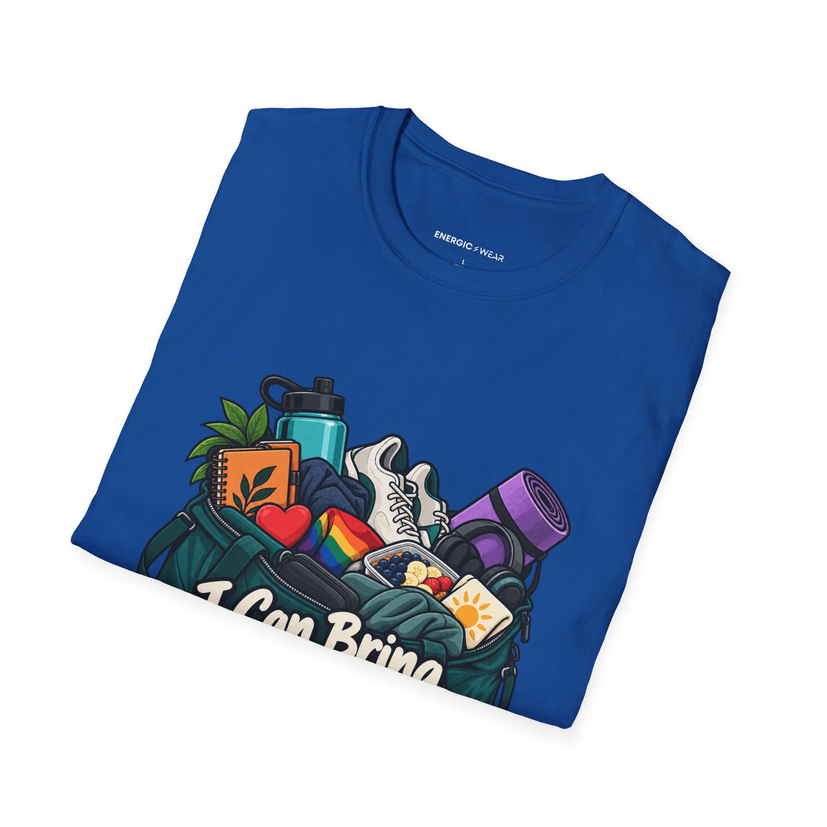 Graphic fitness T-shirt featuring the "I Can Bring My Whole Self to Training" design.