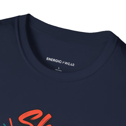 Graphic fitness T-shirt featuring the "She Writes Her Own Training Notes" design.