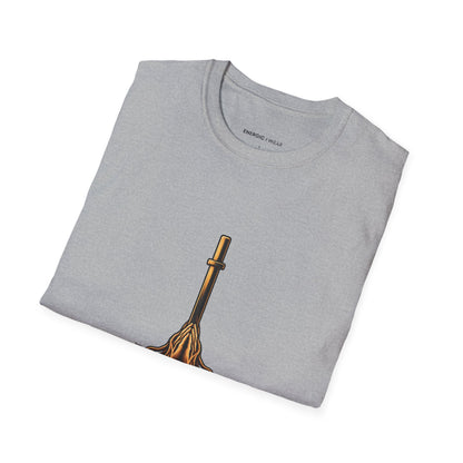 Graphic fitness T-shirt featuring the "Steady in Training, Rooted in Prayer" design.
