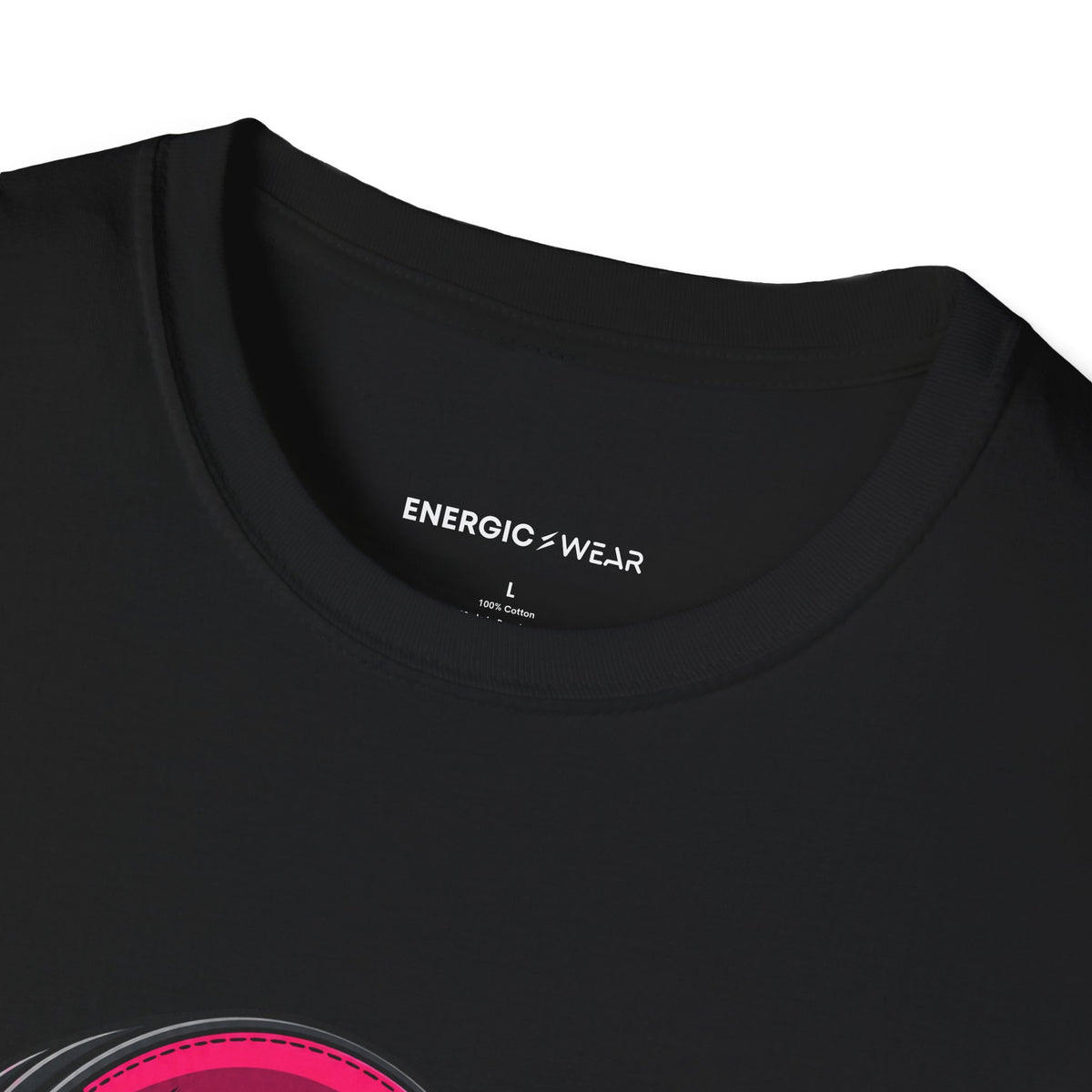 Graphic fitness T-shirt featuring the "She Has a Voice Behind the Microphone" design.